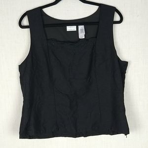 Emma James by Liz Claiborne black sleeveless 16
